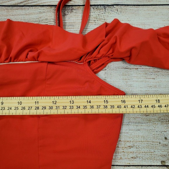 BLEU Women's Pink Ruffled Rod Beattie One Piece Swimsuit Size 14 - Picture 9 of 9